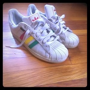 Adidas Superstar shelltoe Hemp Rasta 3 stripes